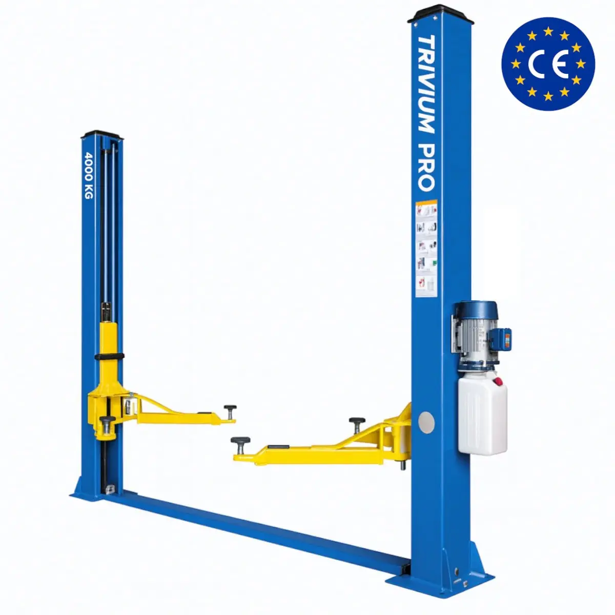 Elevador Dos Columnas 4000 kg Travesaño Al Piso - Unite PL 4.0 2D